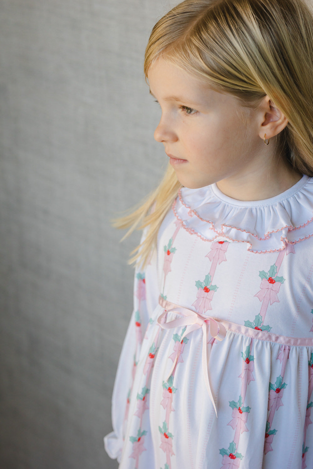 Sal & Pimenta Pink Mistletoe Nightgown