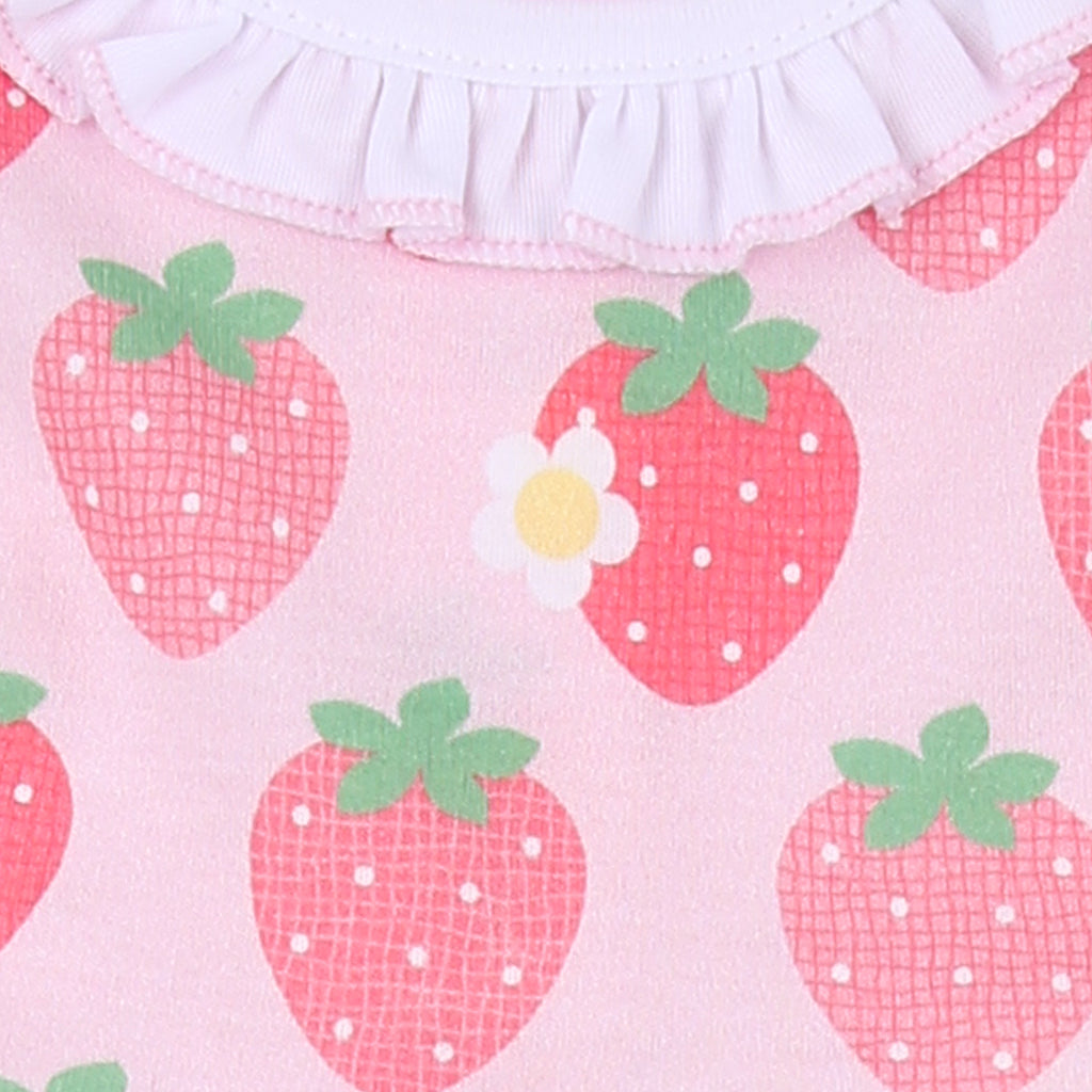 Magnolia Baby Berry Sweet Ruffle Short Pajamas