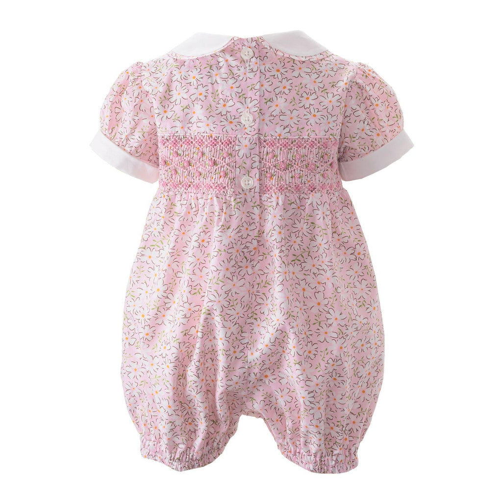Rachel Riley Ditsy Lawn Smocked Babysuit - shopnurseryrhymes