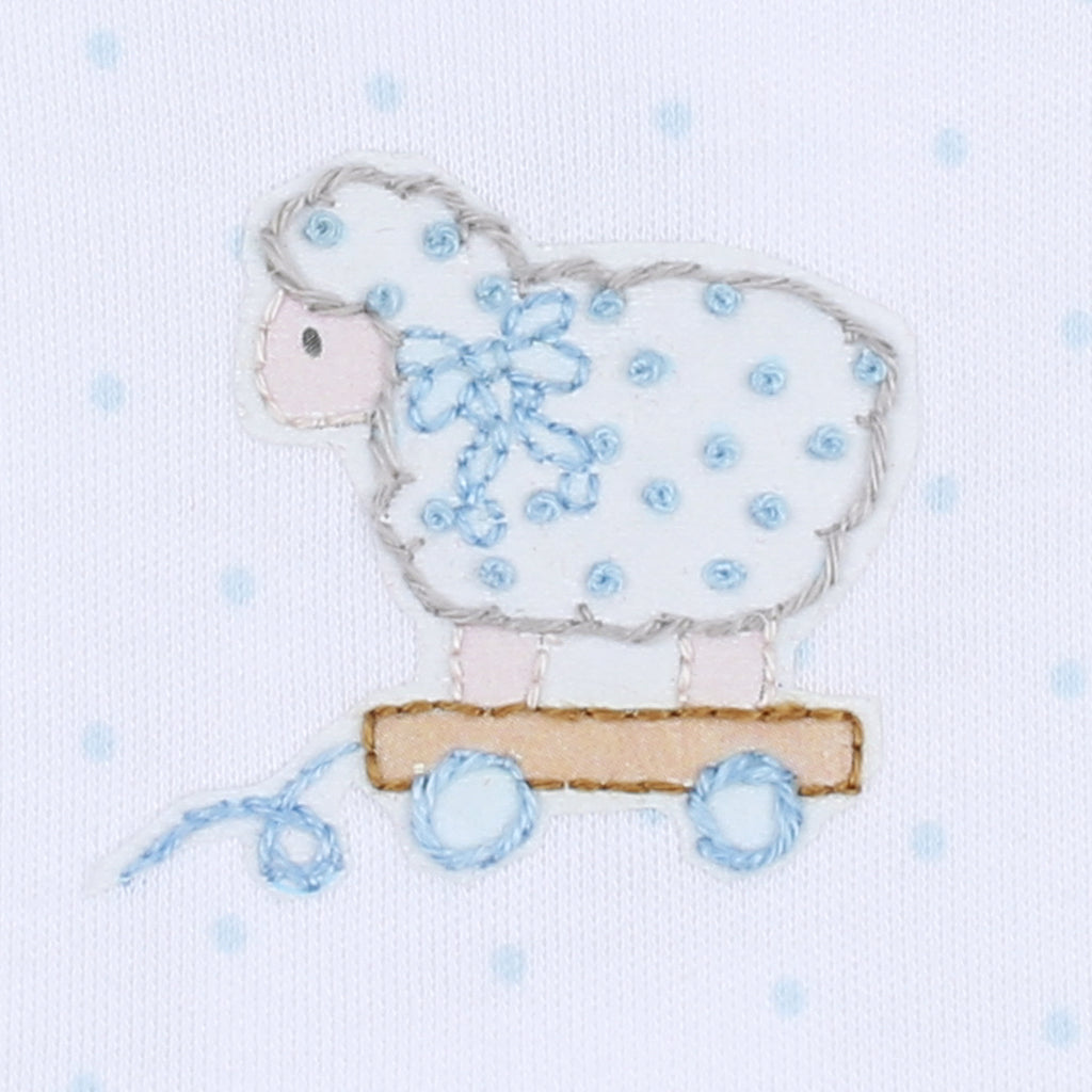 Magnolia Baby Darling Lambs Embroidered Bubble