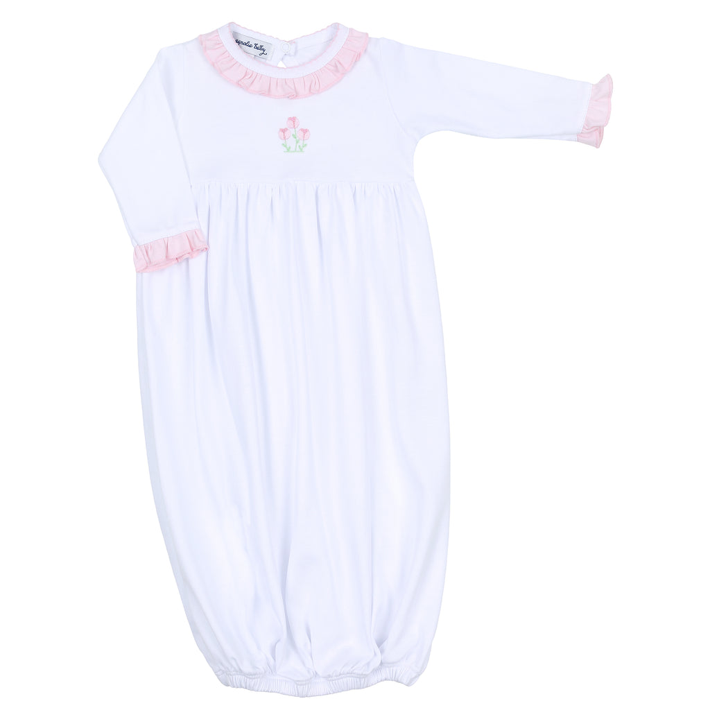 Magnolia Baby Tessa's Classics Embroidered Ruffle Gathered Gown