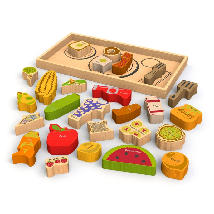 Begin Again Alphabites A-Z Food Puzzle & Playset