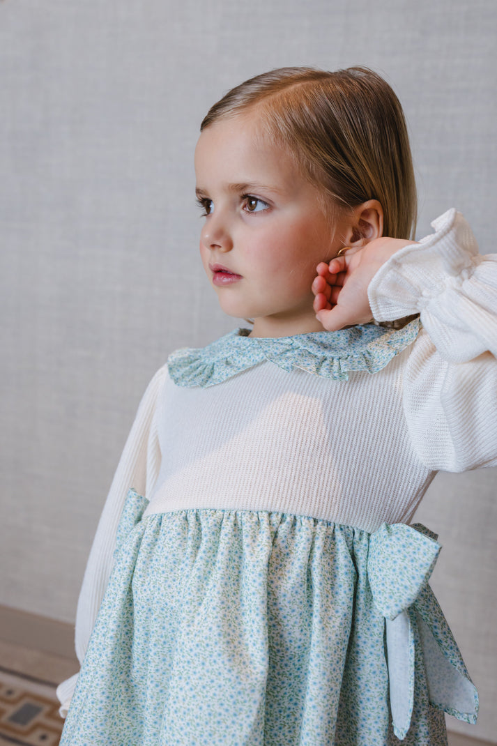 Sal & Pimenta Winter Bloom Blue Dress