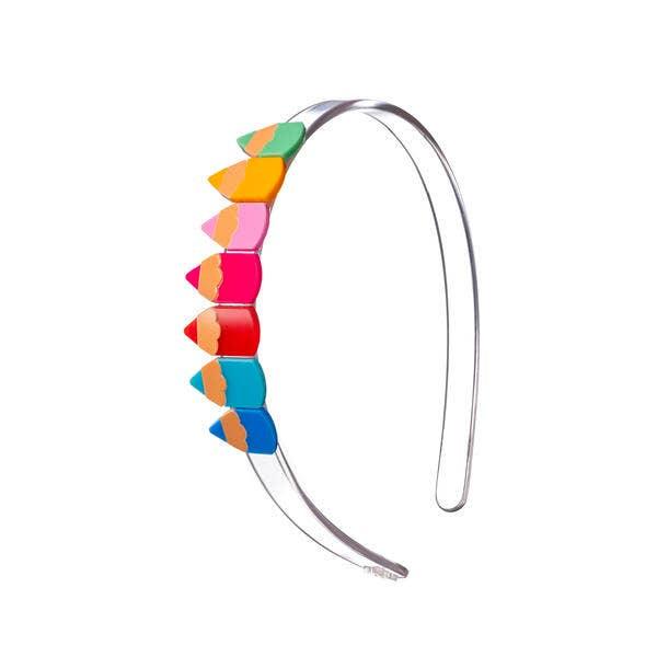 Lilies & Roses Pencils Vibrant Colors Headband - shopnurseryrhymes