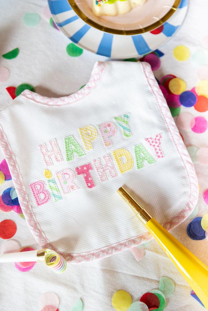 3 Martha's Happy Birthday Feeding Bib - shopnurseryrhymes