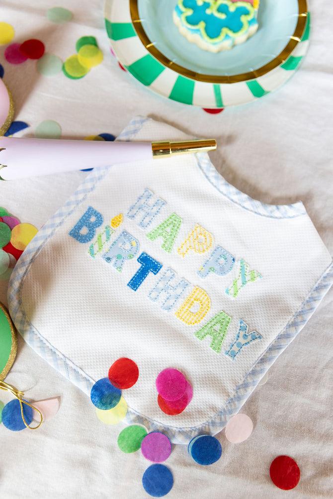 3 Martha's Happy Birthday Feeding Bib - shopnurseryrhymes