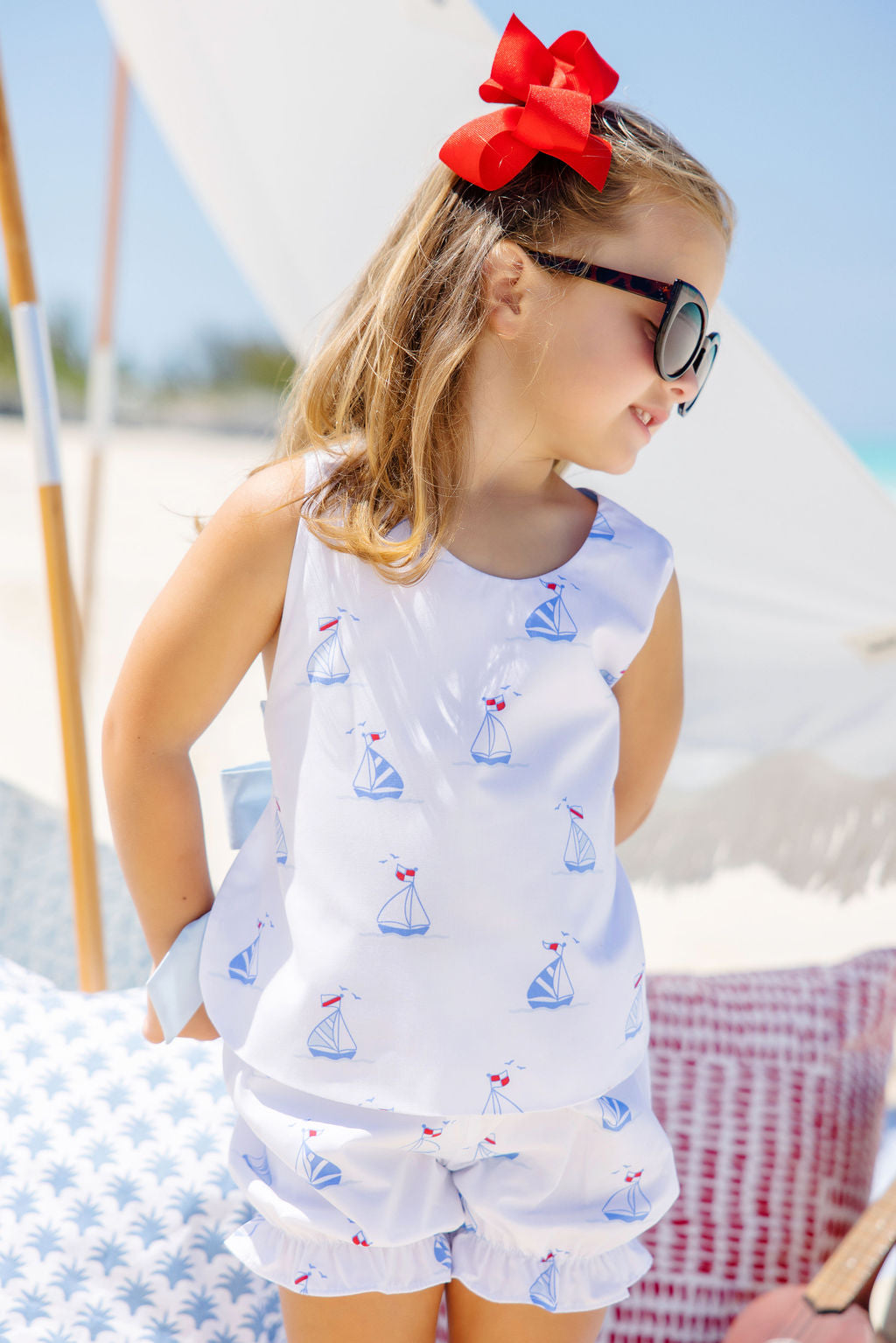 Beaufort Bonnet Betsey Bow Back Set, Chesapeake Bay Boats