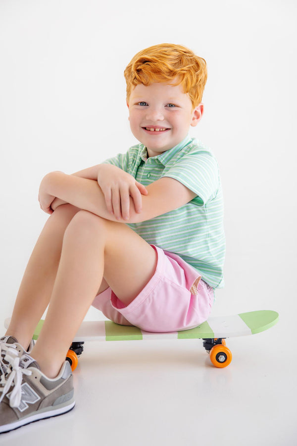 Beaufort Bonnet Prim & Proper Polo, Summer County Stripe