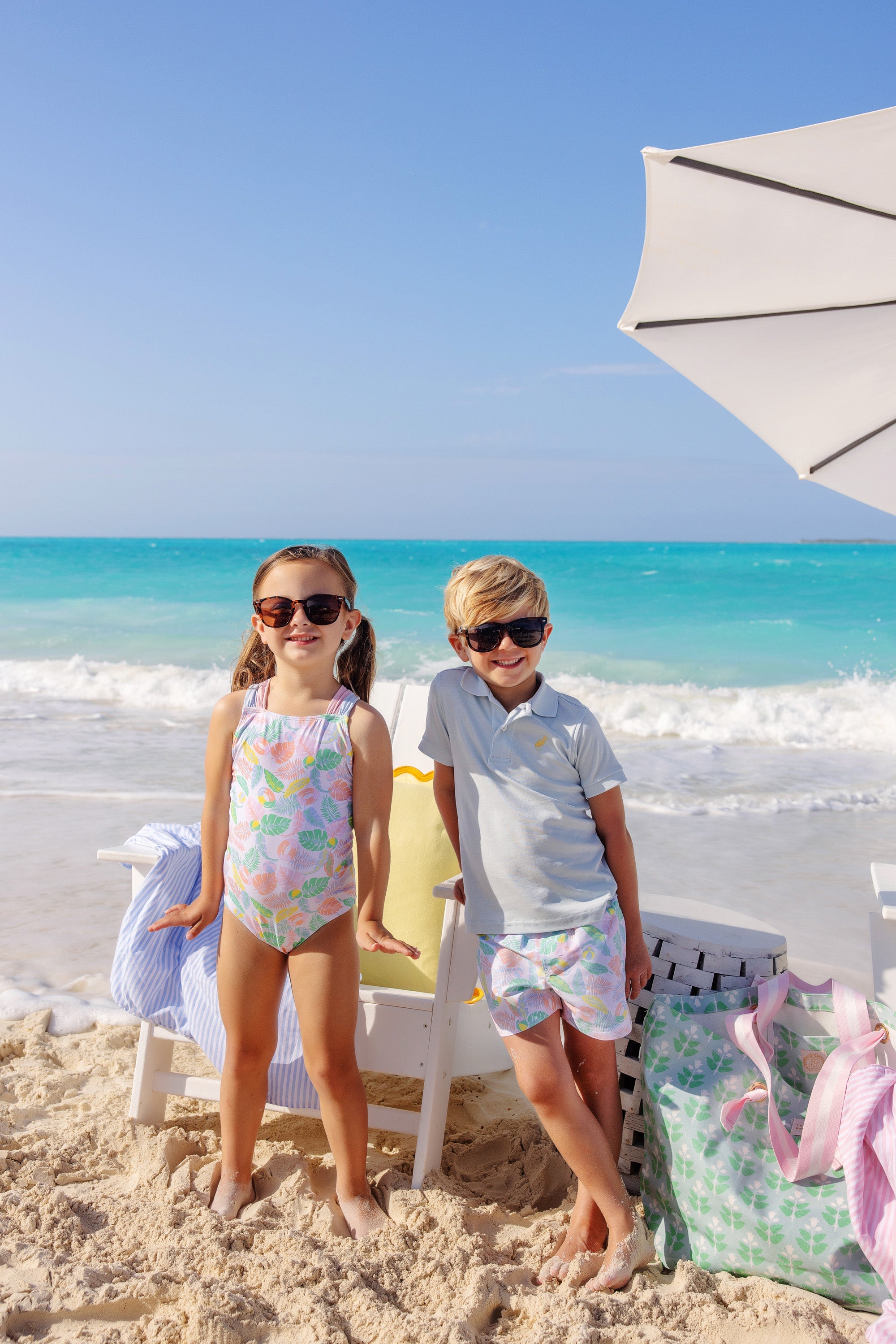 Beaufort Bonnet Tortola Swim Trunks, Happy in Harbour Island