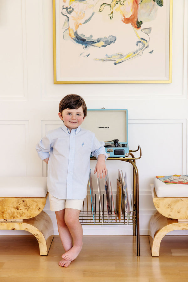 Beaufort Bonnet Deans List Dress Shirt, Barrington Blue Mini Windowpane