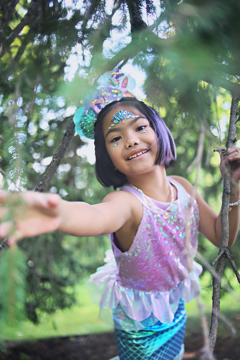 Creative Education Misty Mermaid Dress, Pink/Blue