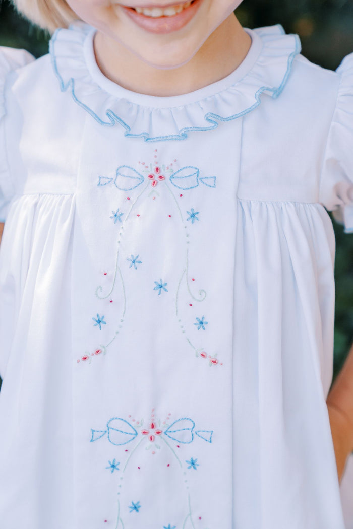 Proper Peony Bianca Shadow Embroidery Dress