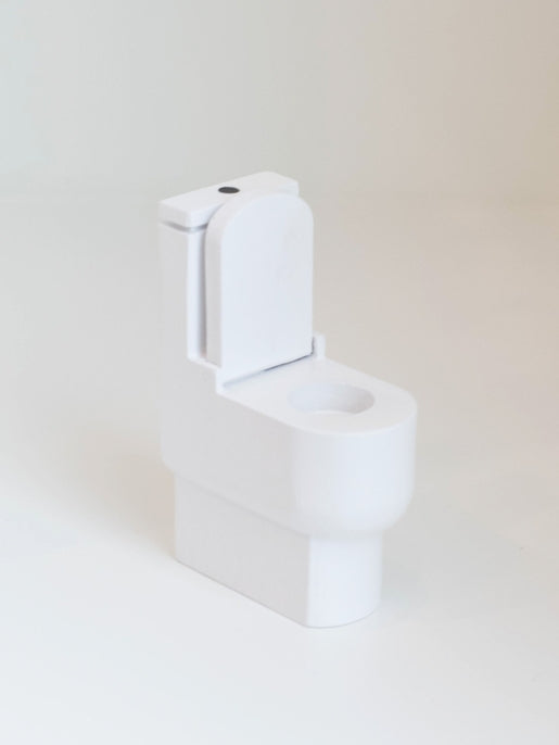 Macy Mae Dollhouse Toilet in White