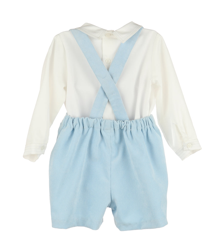 Luli & Me Majestic Corduroy Set, Blue