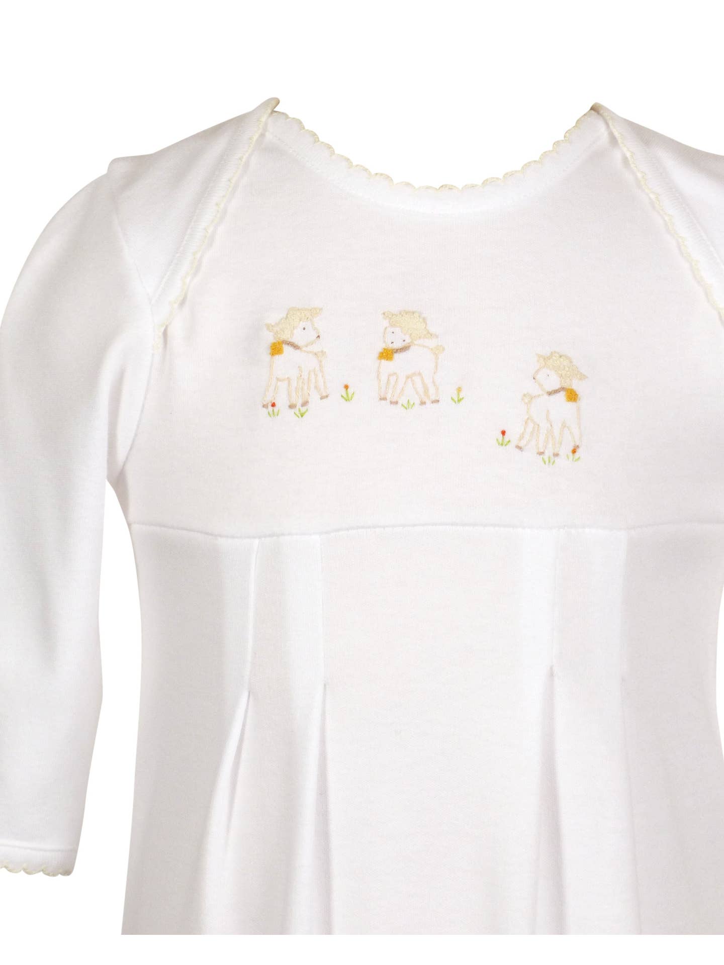 Yellow Lamb Lambikins Knit Daygown