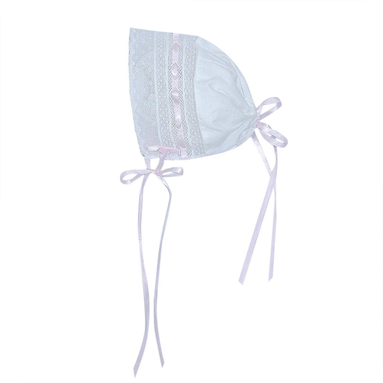 Baby Sen White Shiloh Daygown, Pink