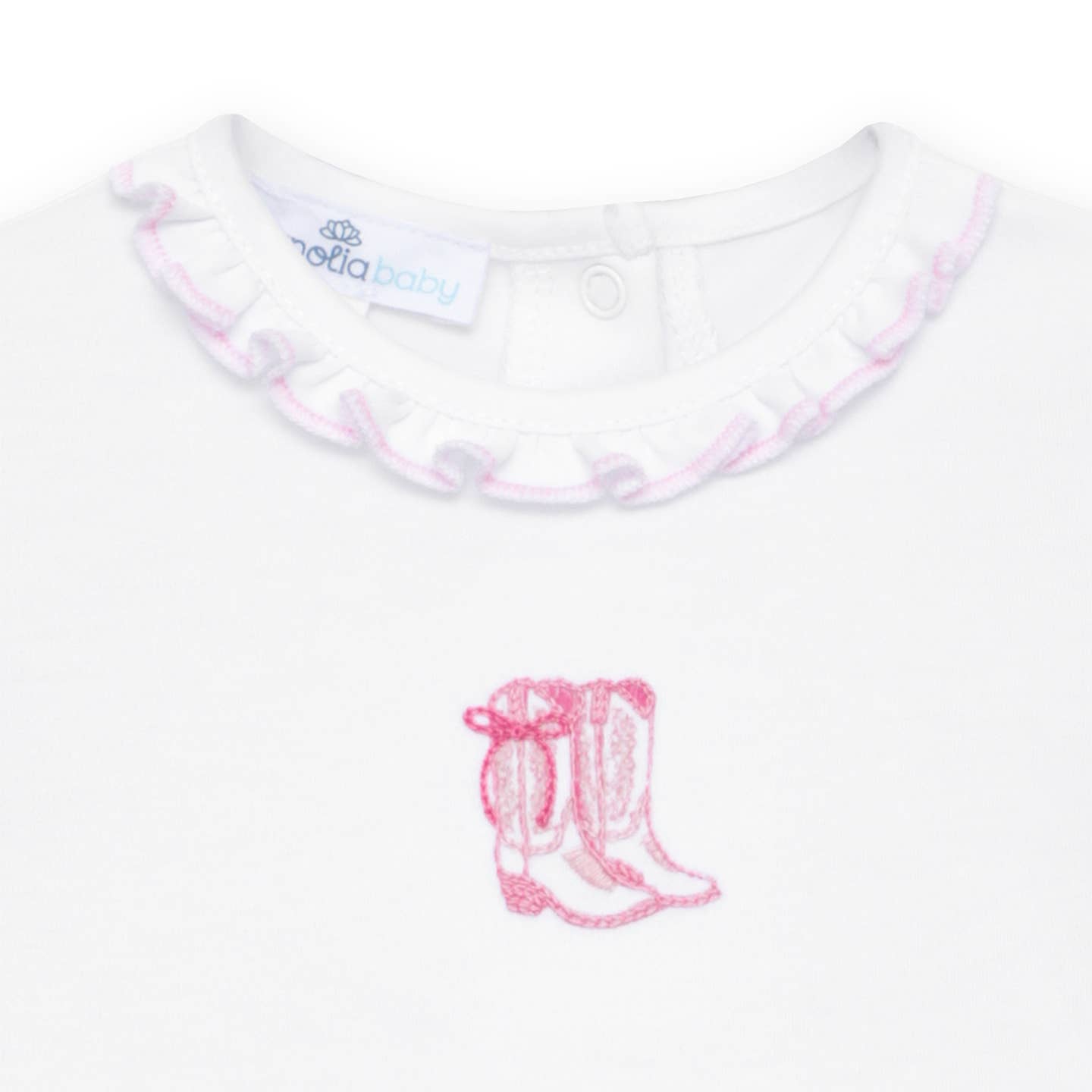 Magnolia Baby Darling Cowboy Boots Bubble, Pink
