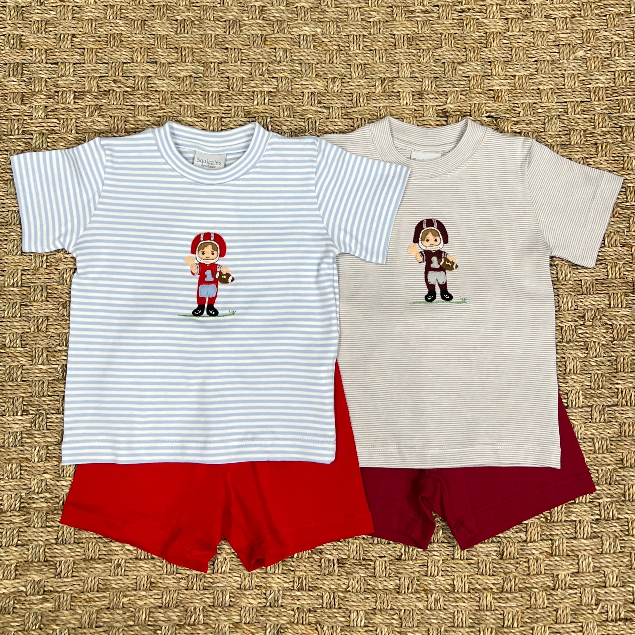 Squiggles Touchdown Club Short Set, Mississippi State