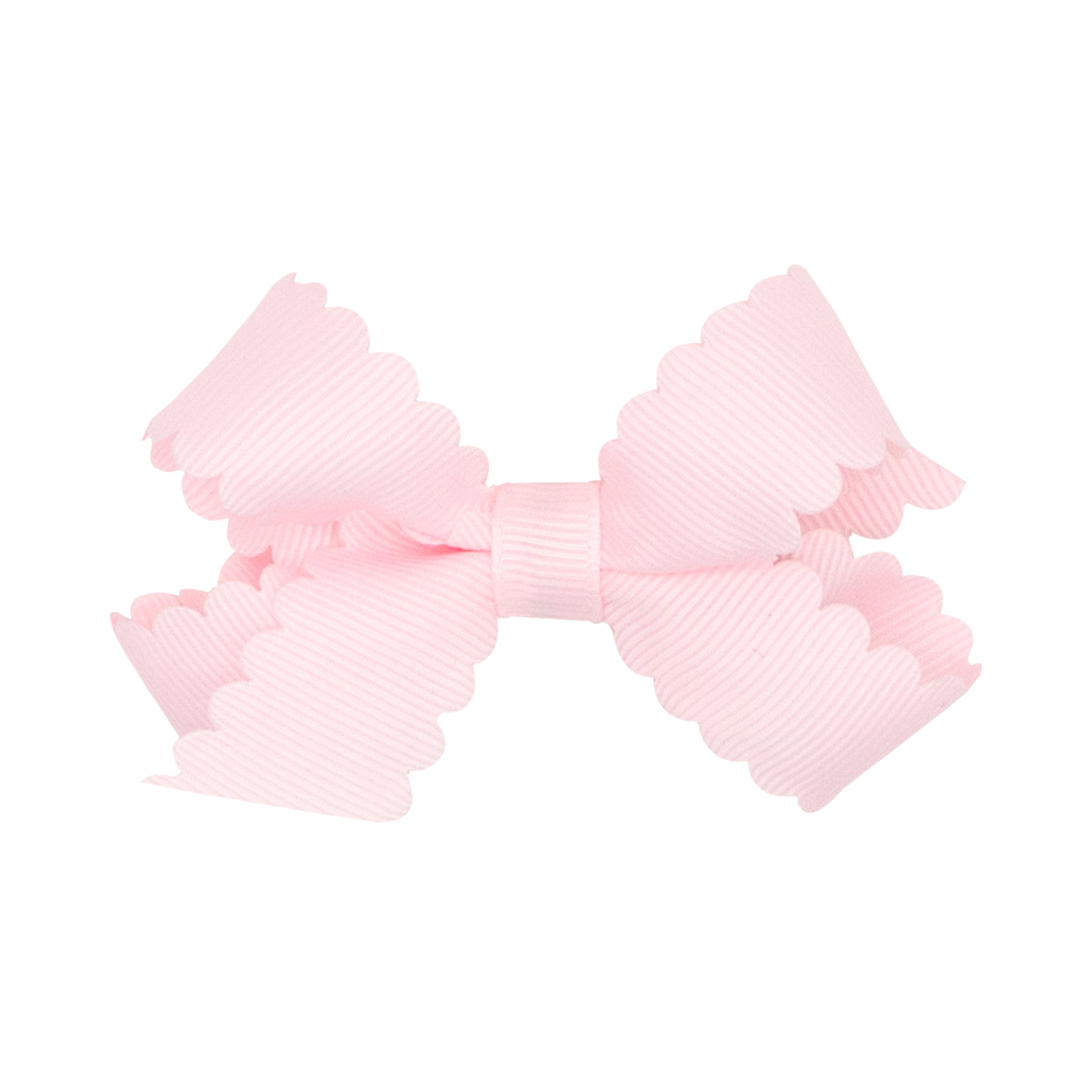 Wee Ones Mini Grosgrain Hair Bow with Scalloped Edge