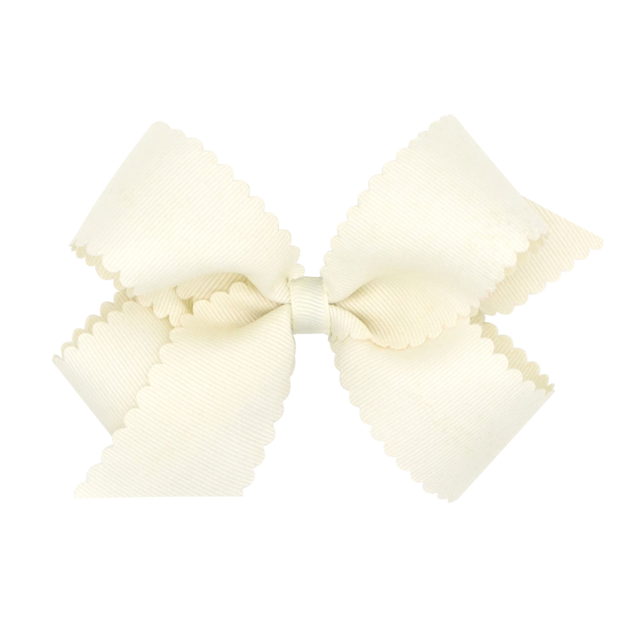 Wee Ones Medium Grosgrain Hair Bow with Scalloped Edge