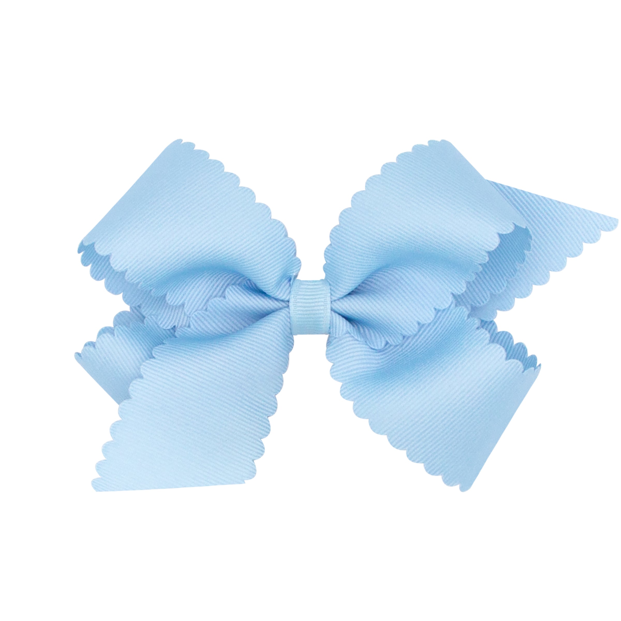 Wee Ones Medium Grosgrain Hair Bow with Scalloped Edge