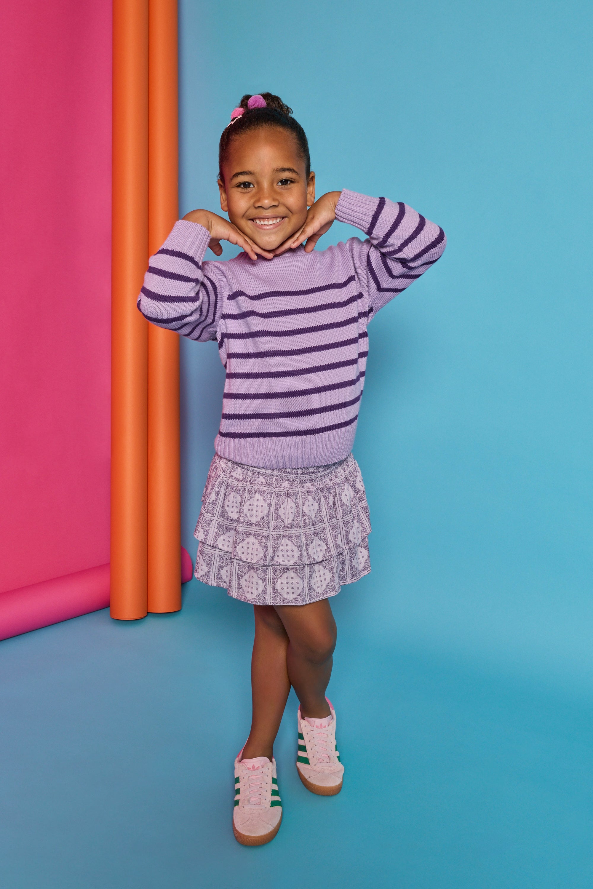Bisby Cecilia Skort, Violet Patchwork