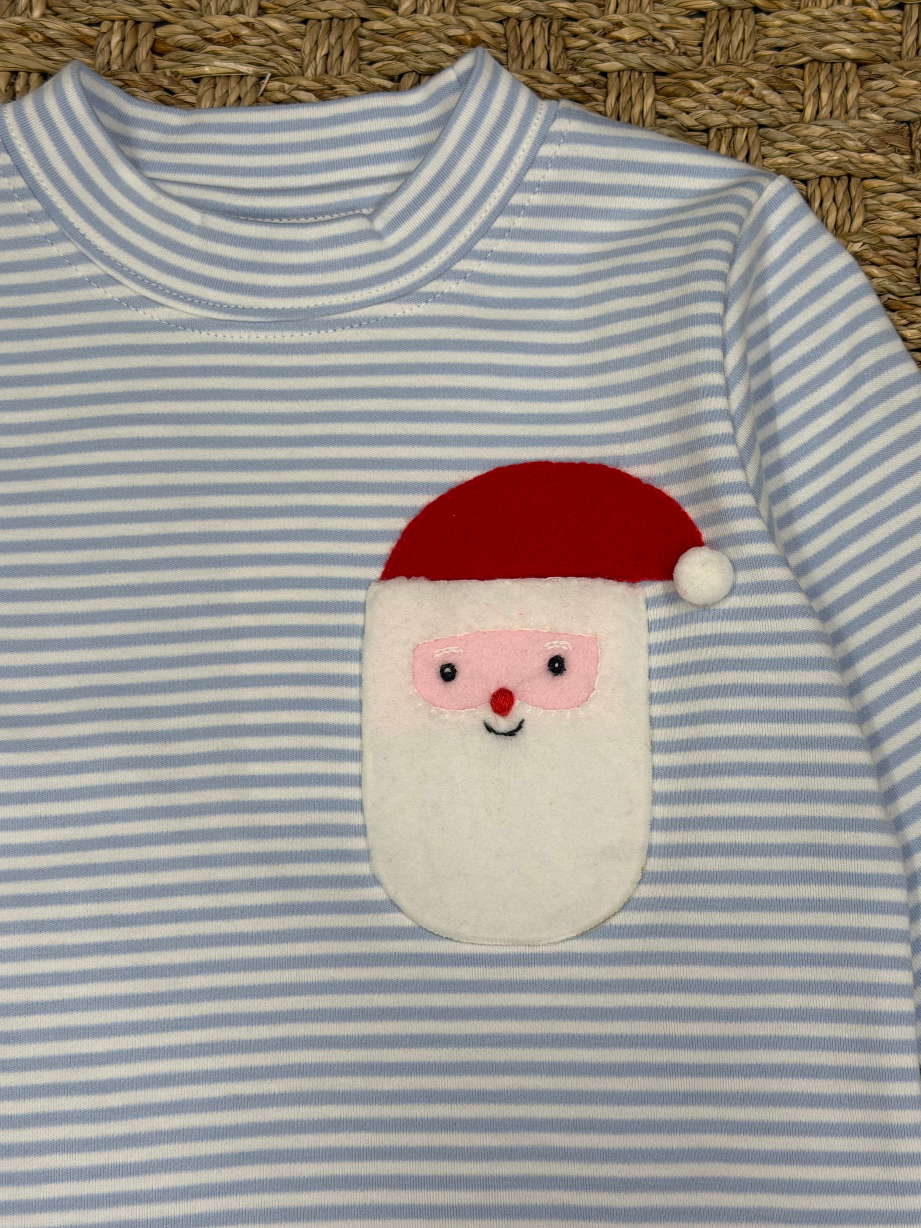 Squiggles Sherpa Santa Pocket Crew Neck Shirt