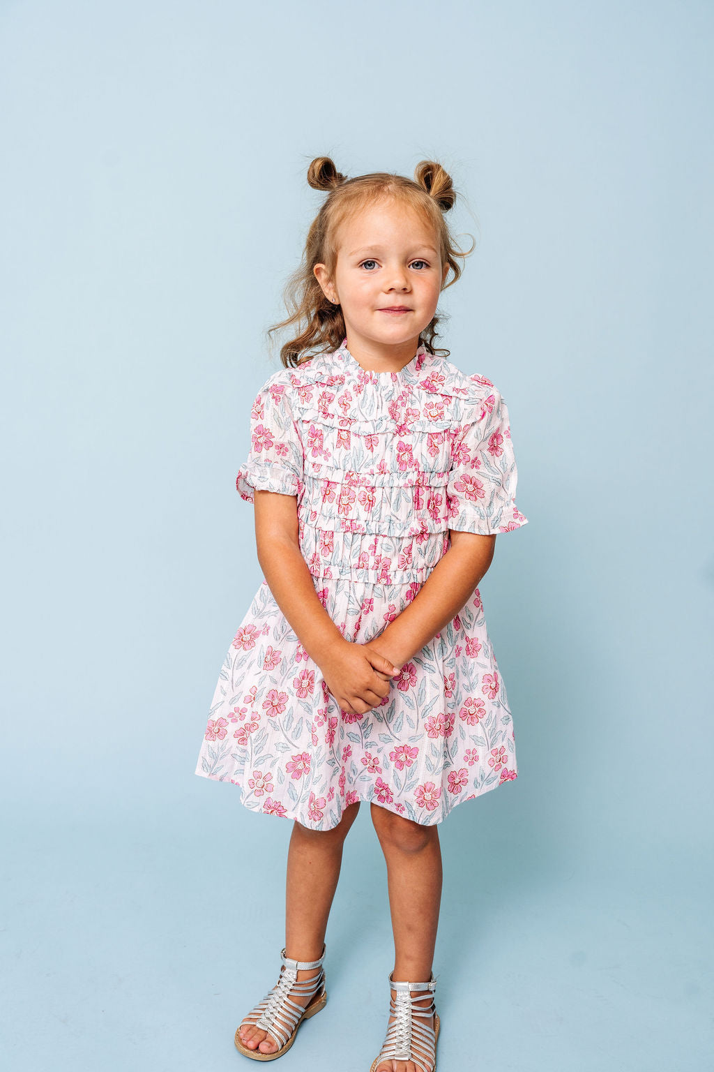 Alto Modas Woodblock Floral Chloe Dress