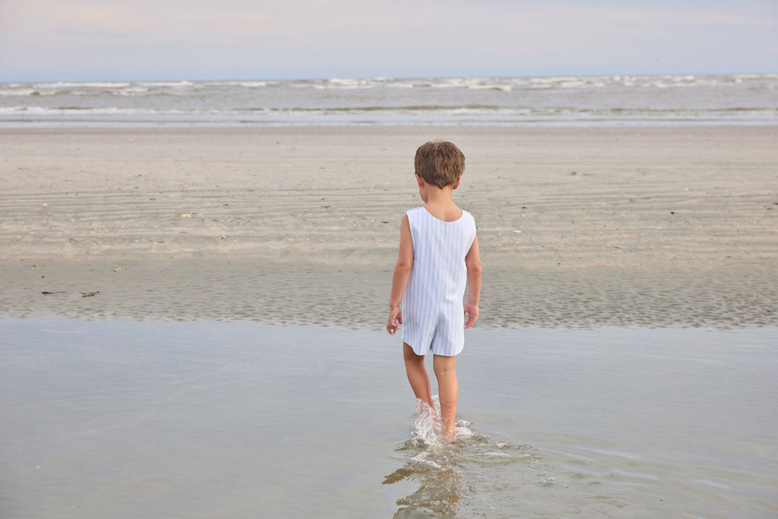 Little English Apron John John, Savannah Stripe