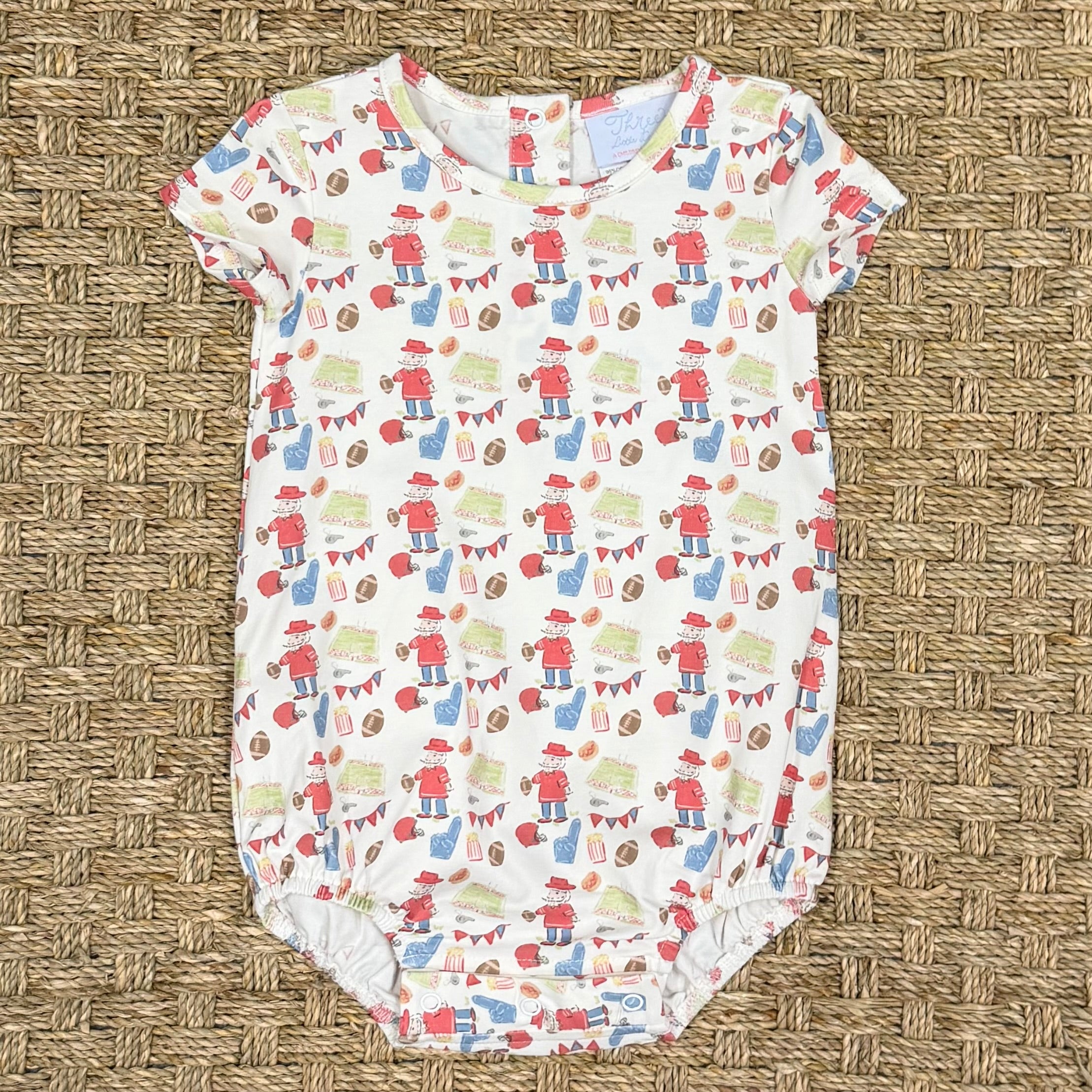Three Little Ducks Bates Bubble, Game Day Red & Blue