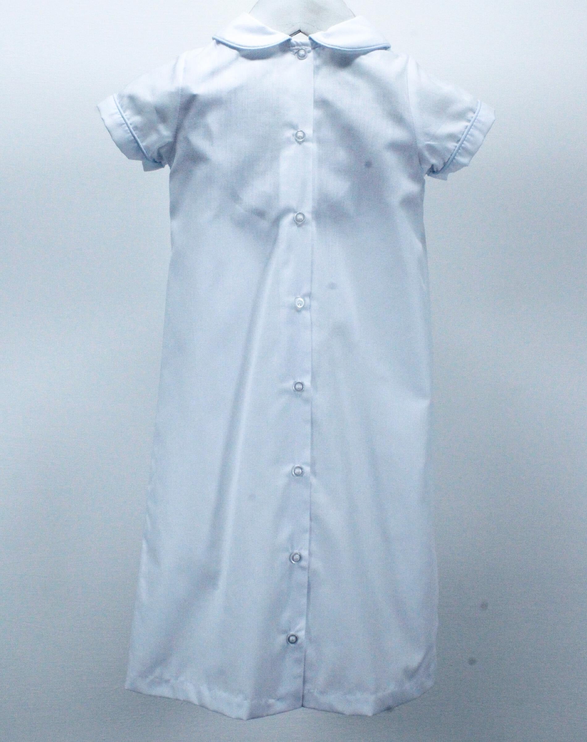 Baby Blessings White Train Hudson Gown