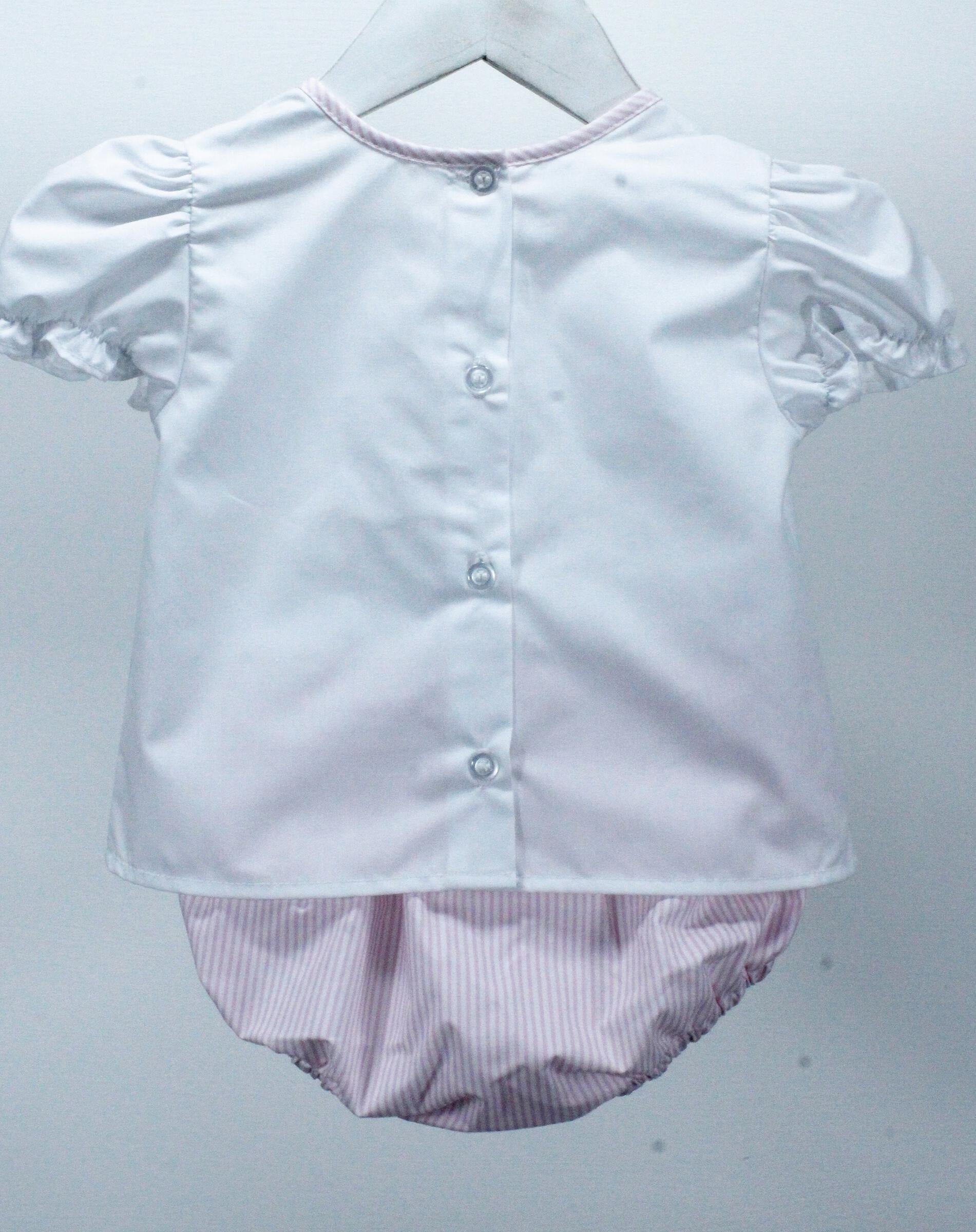 Baby Blessings Pink & White Stripe Ruby Set