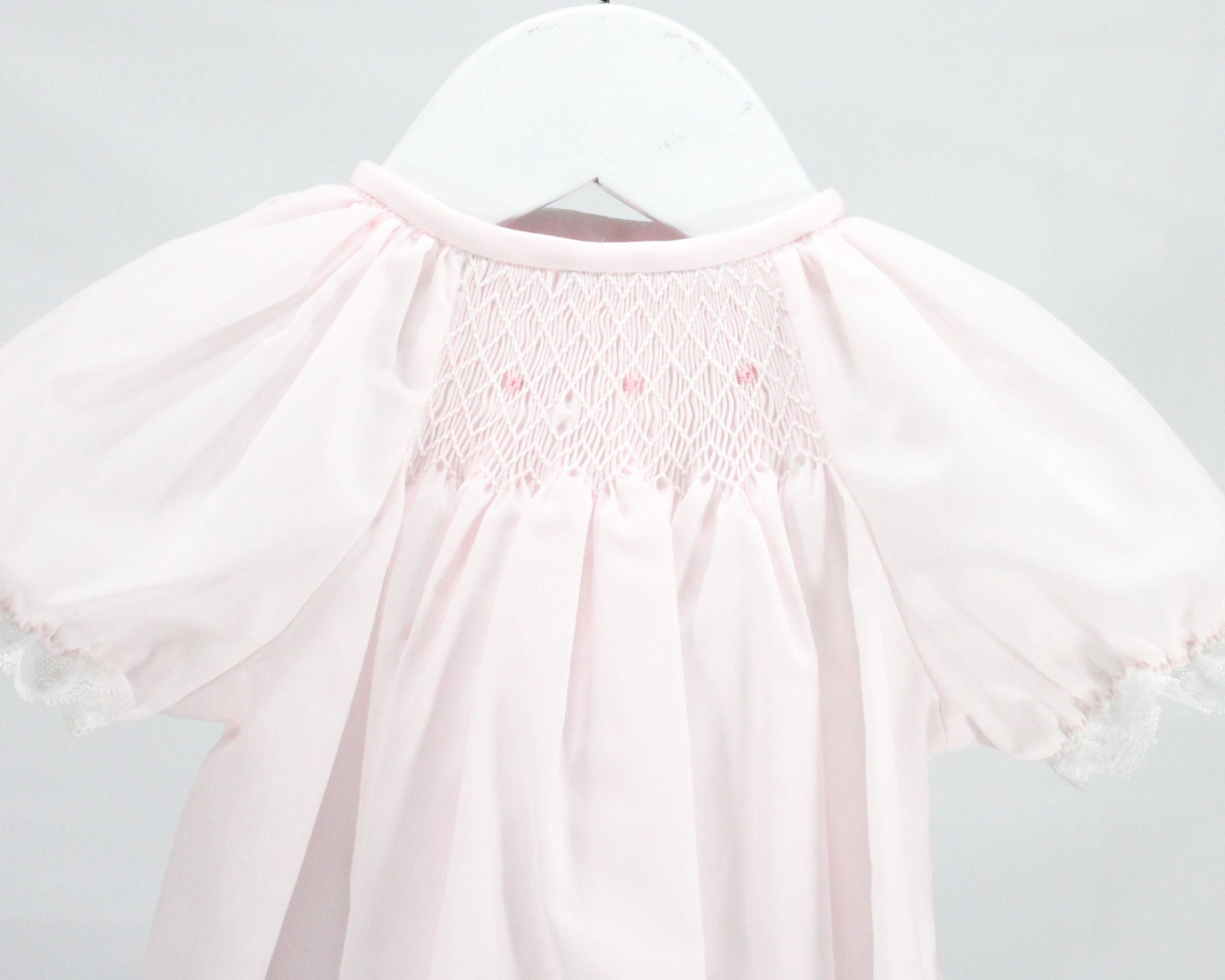 Baby Blessings Pink Smocked Charlotte Dress