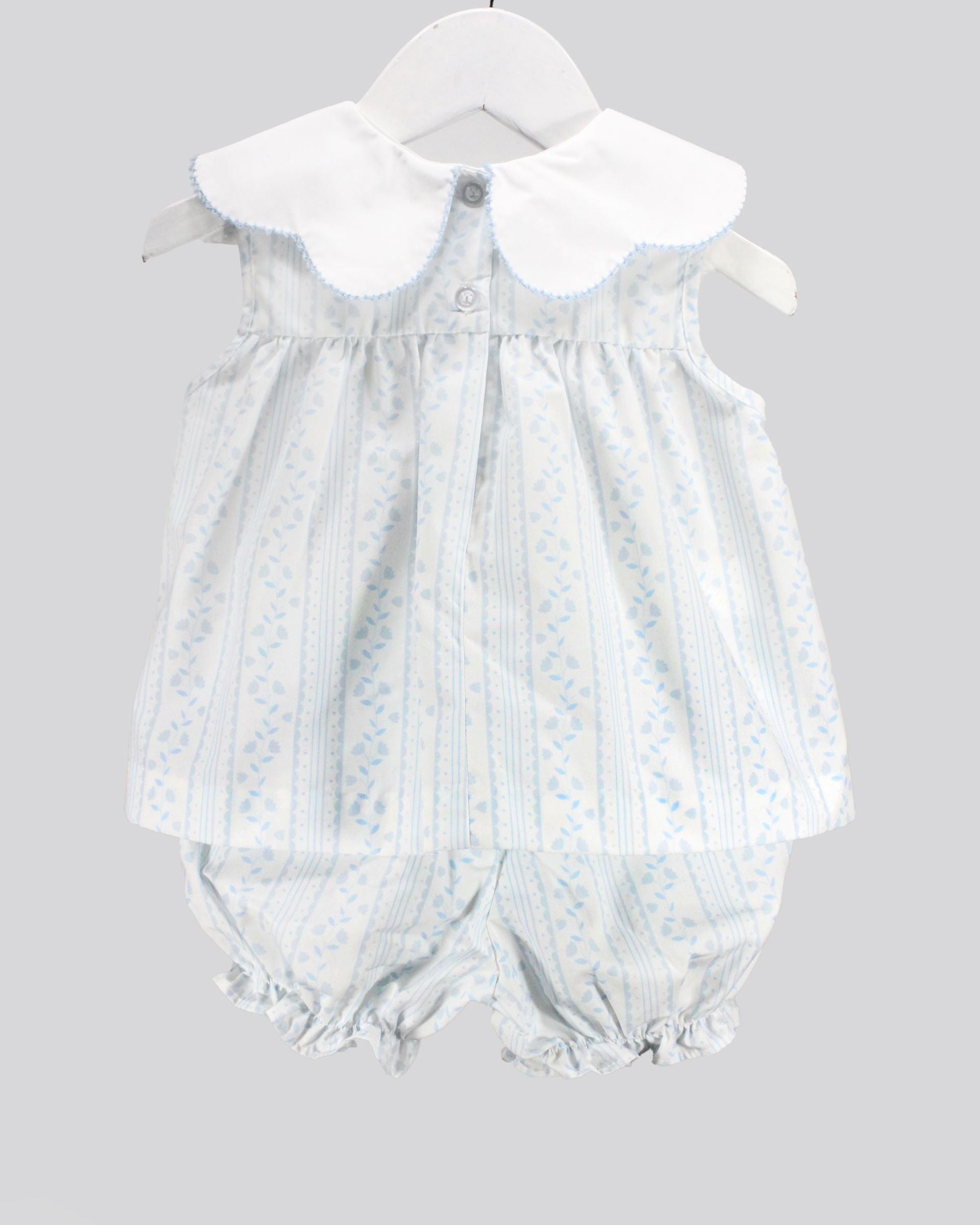Baby Blessings Scalloped Blue Aria Set
