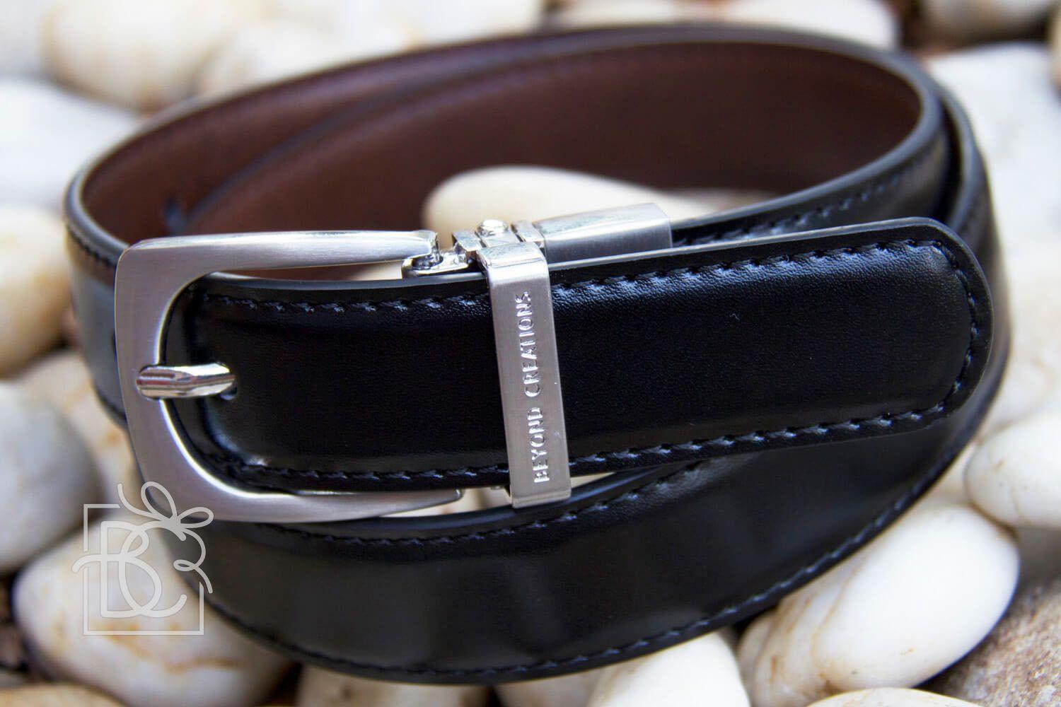 Beyond Creations Reversible Leather Belt, Black/Brown - shopnurseryrhymes