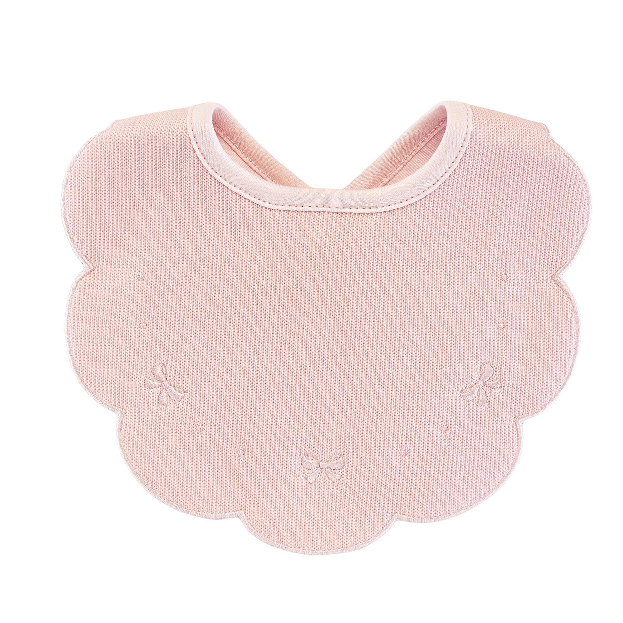 Baby Club Chic Pretty Bows & Roses Jacquard Scalloped Bib