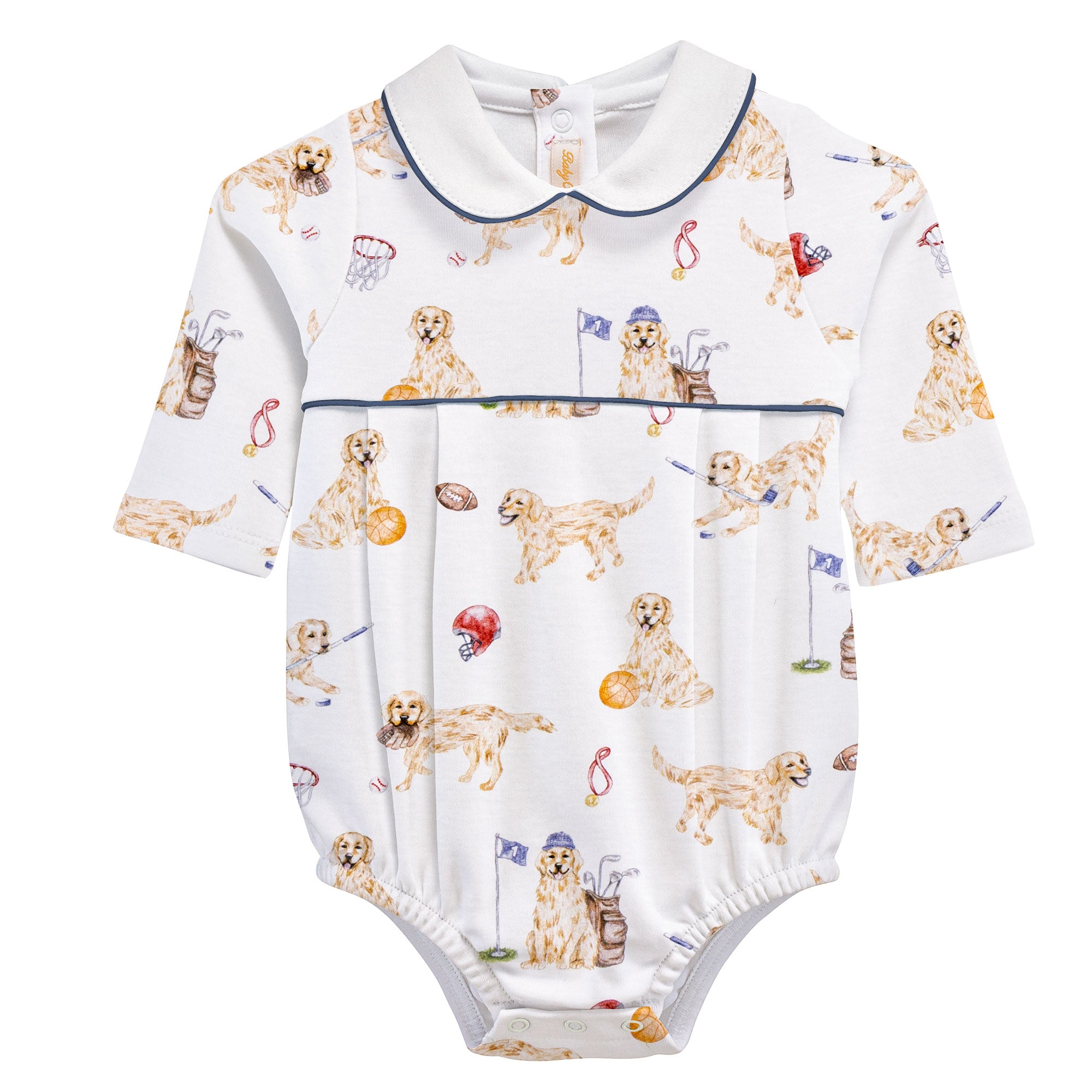 Baby Club Chic Golden League Printed Collared Bubble