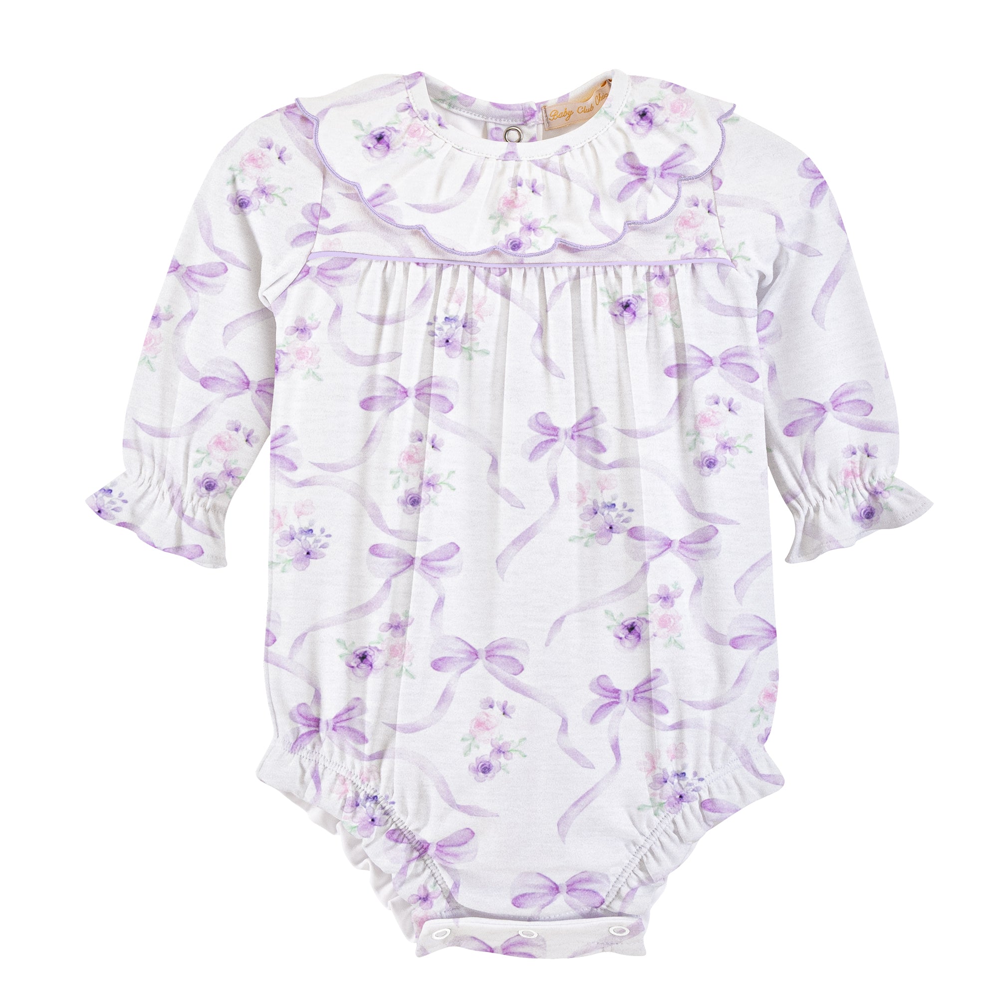 Baby Club Chic Dreamy Ties Printed Collared Bubble