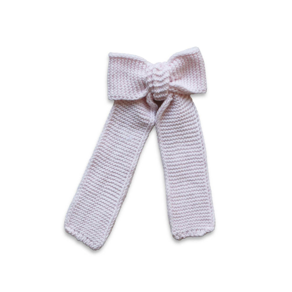 Eva's House Chic Knit Long Tail Hair Bow