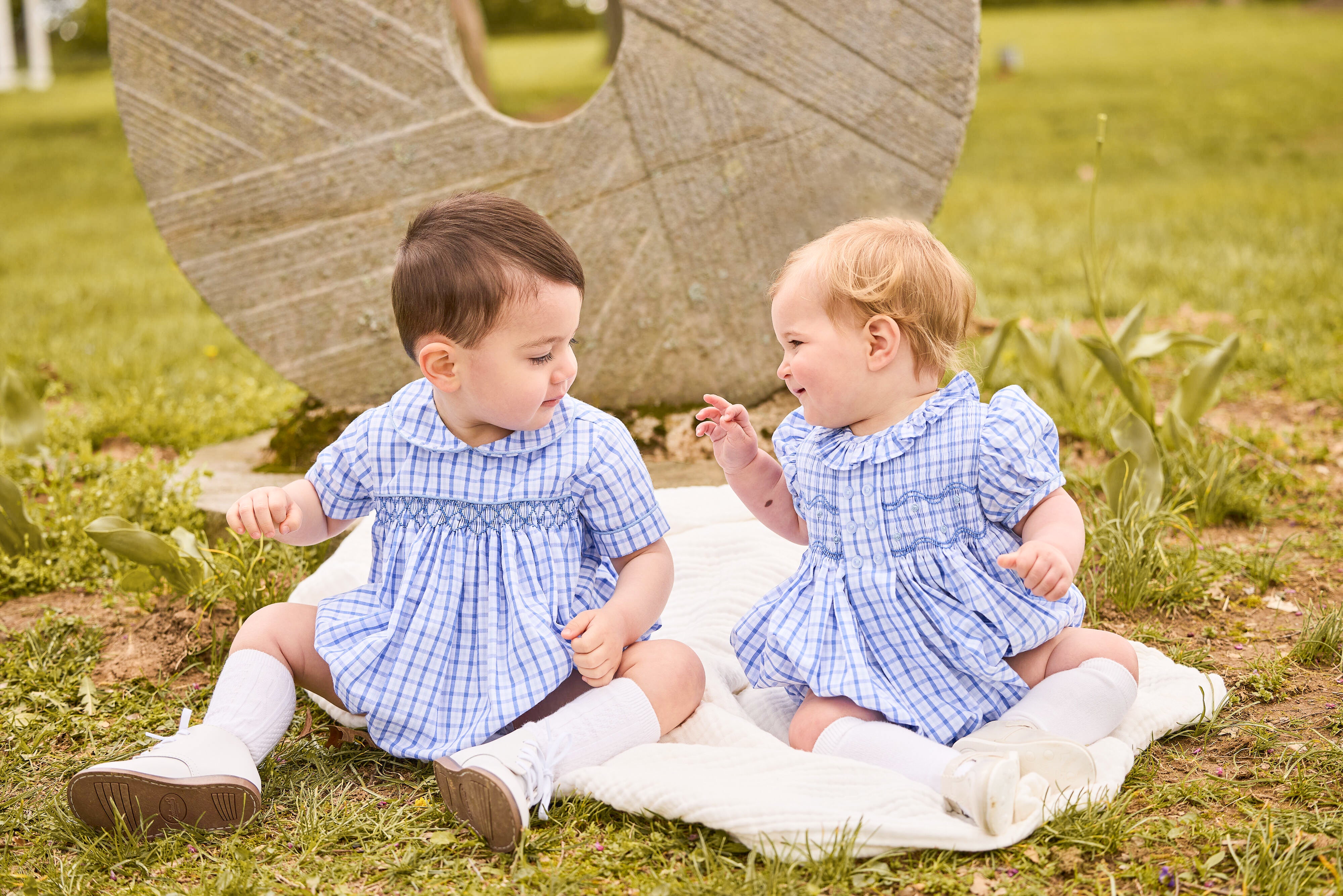 Little English Barrington Bubble, Woodberry Plaid | shopnurseryrhymes