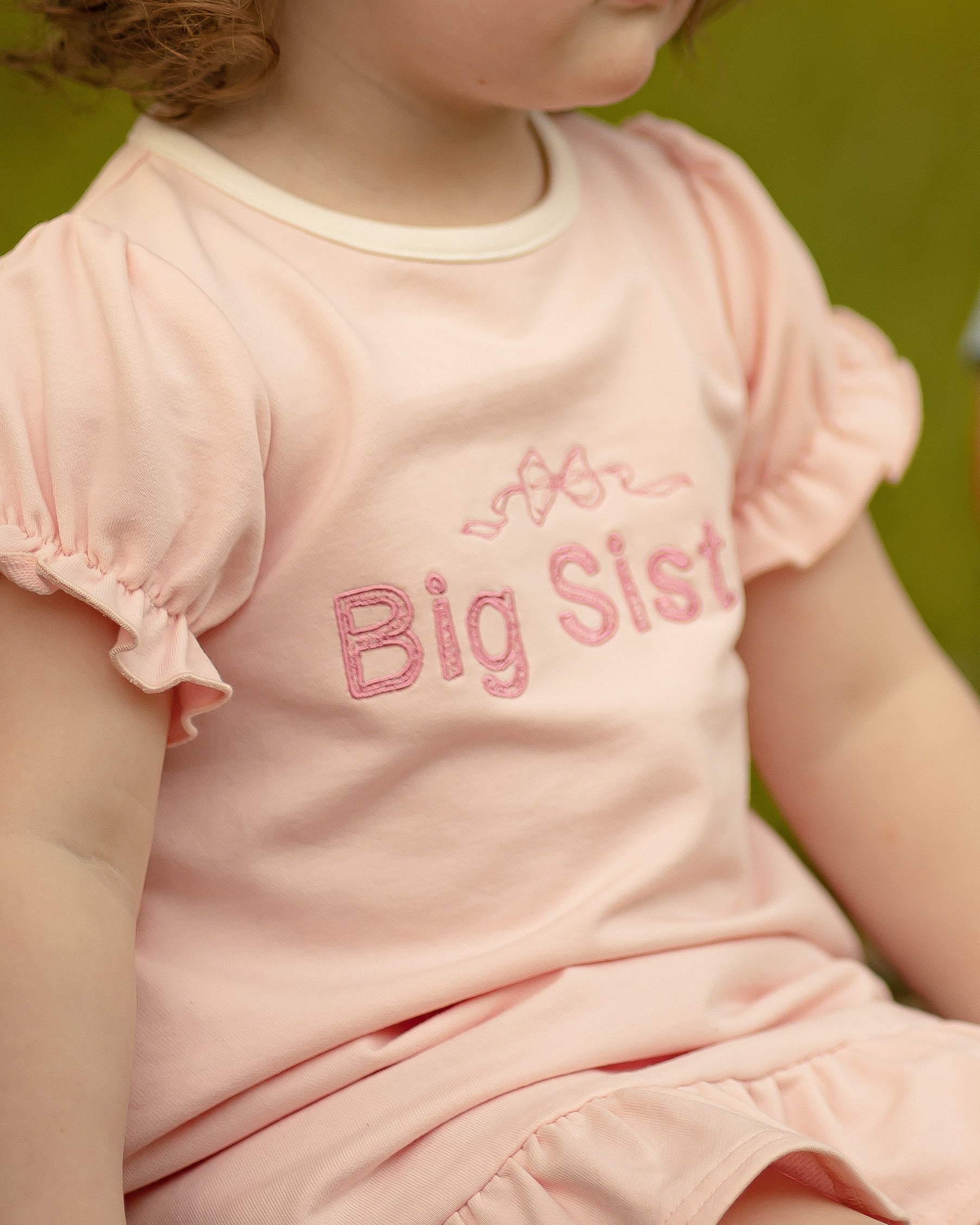 Yellow Lamb Big Sister Dress