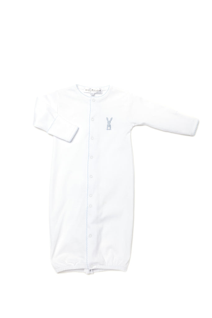 Milly Marie Baby Boy Blue Bunny Converter Gown