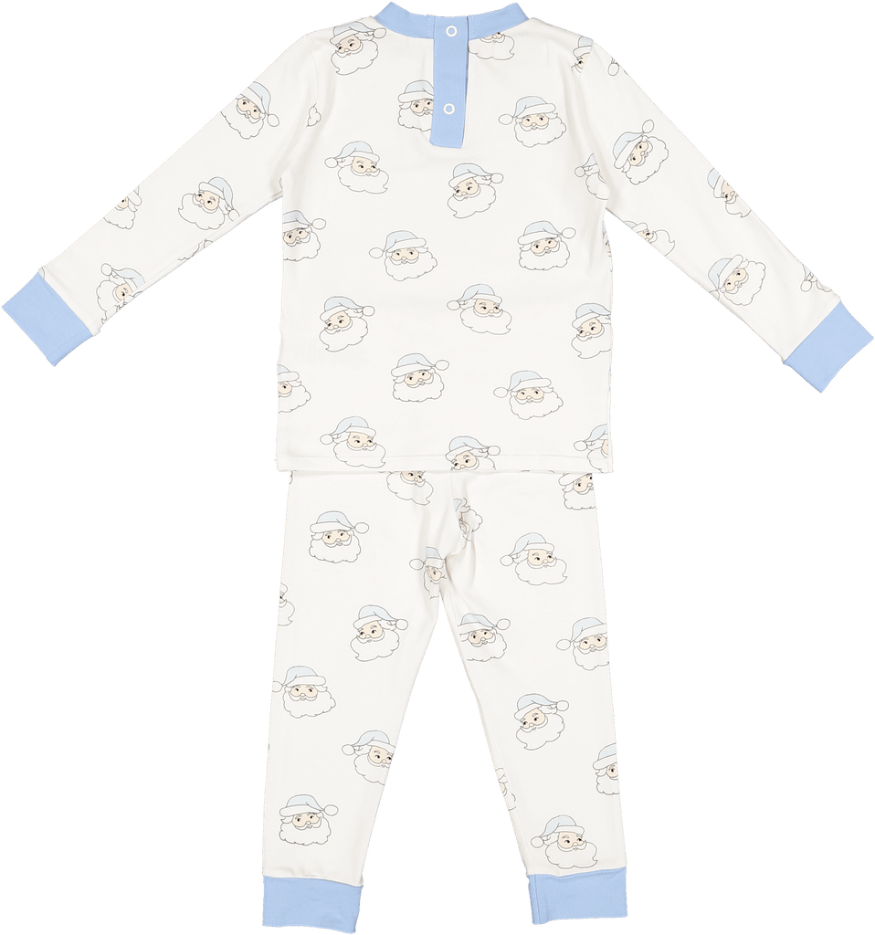 Sal & Pimenta Blue Santa Boy Pajama - shopnurseryrhymes