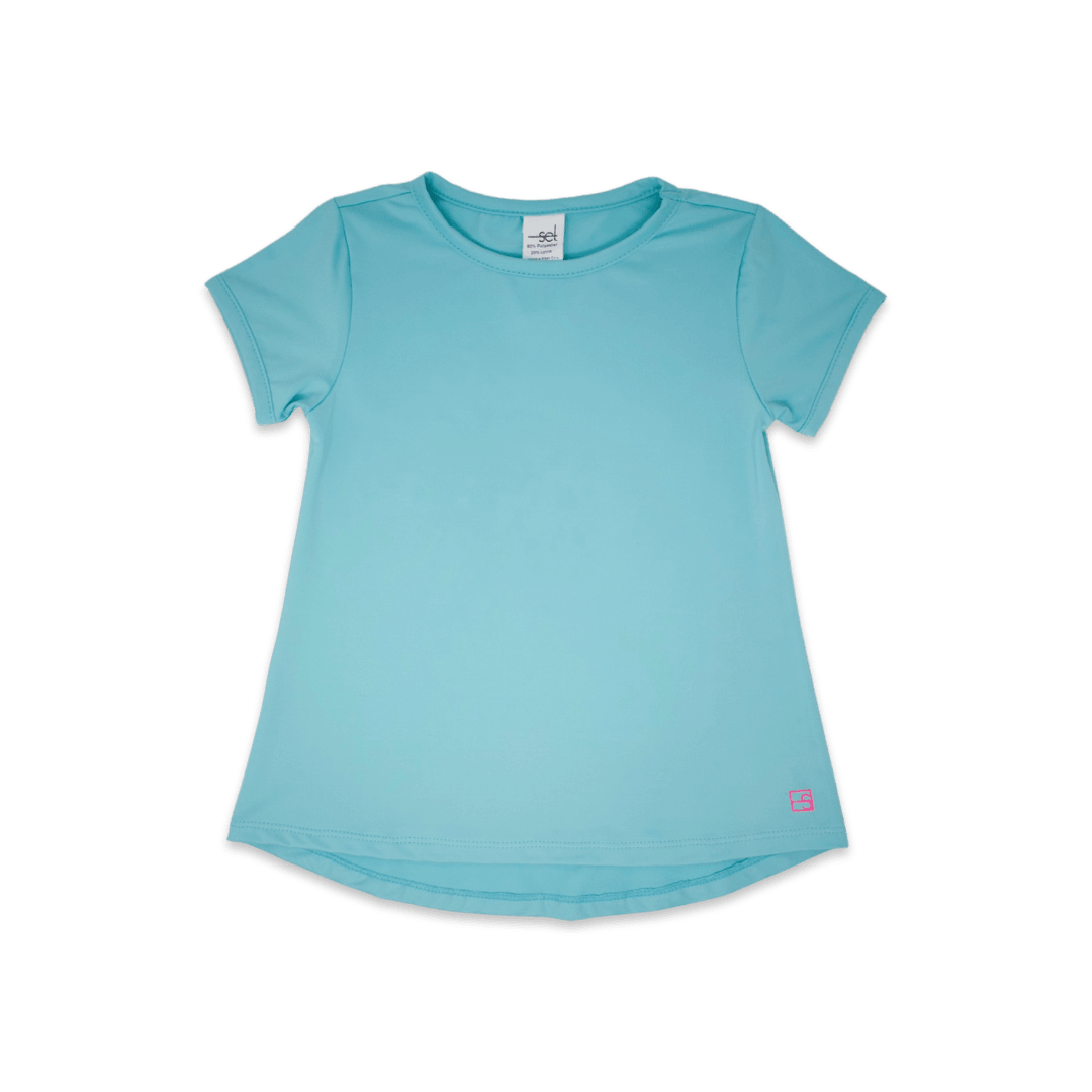 Set Athleisure Bridget Basic T, Turquoise - shopnurseryrhymes