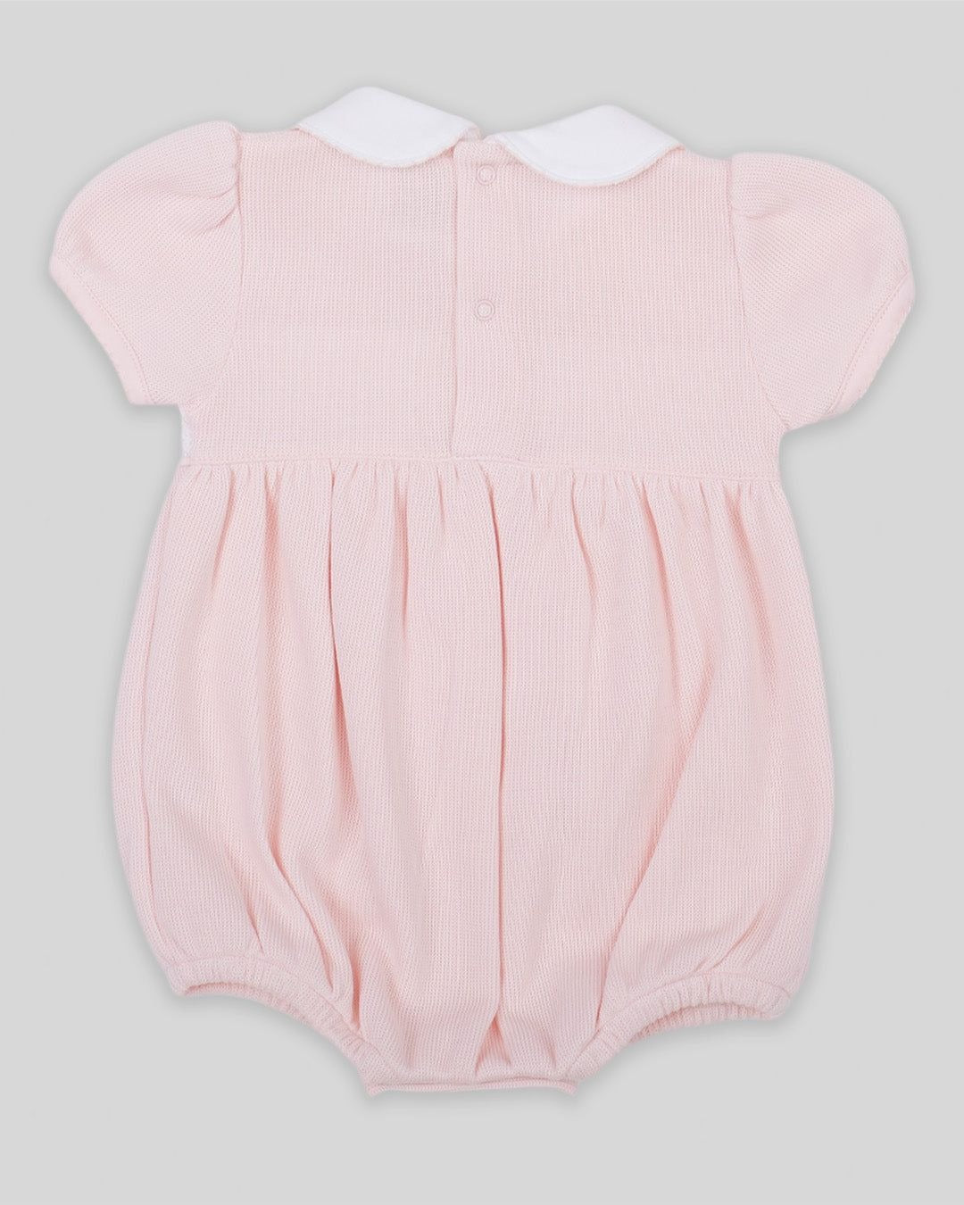 Miocotton Special Knit Hand Smocked Agnes Bubble, Pink