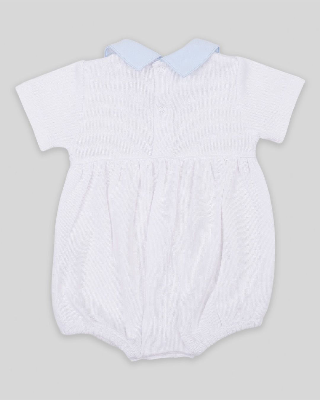 Miocotton Special Knit Hand Smocked Joy Bubble, White