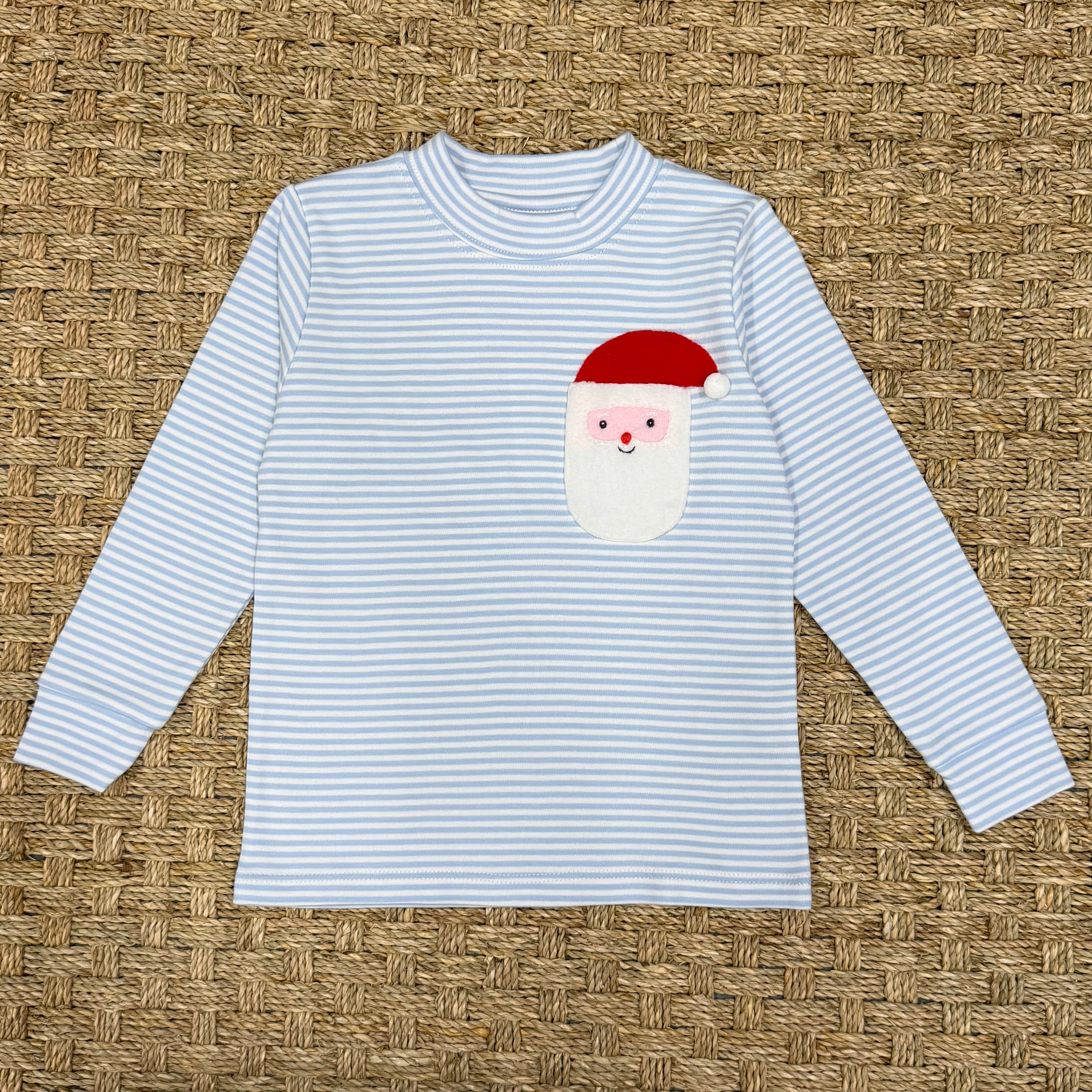 Squiggles Sherpa Santa Pocket Crew Neck Shirt
