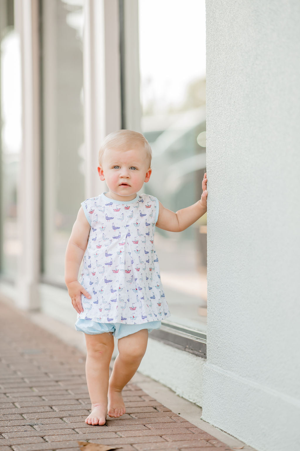 James & Lottie Rory Boats & Birds Diaper Set