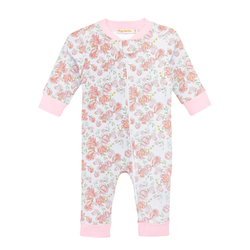 Baby Club Chic Pastel Floral Coverall