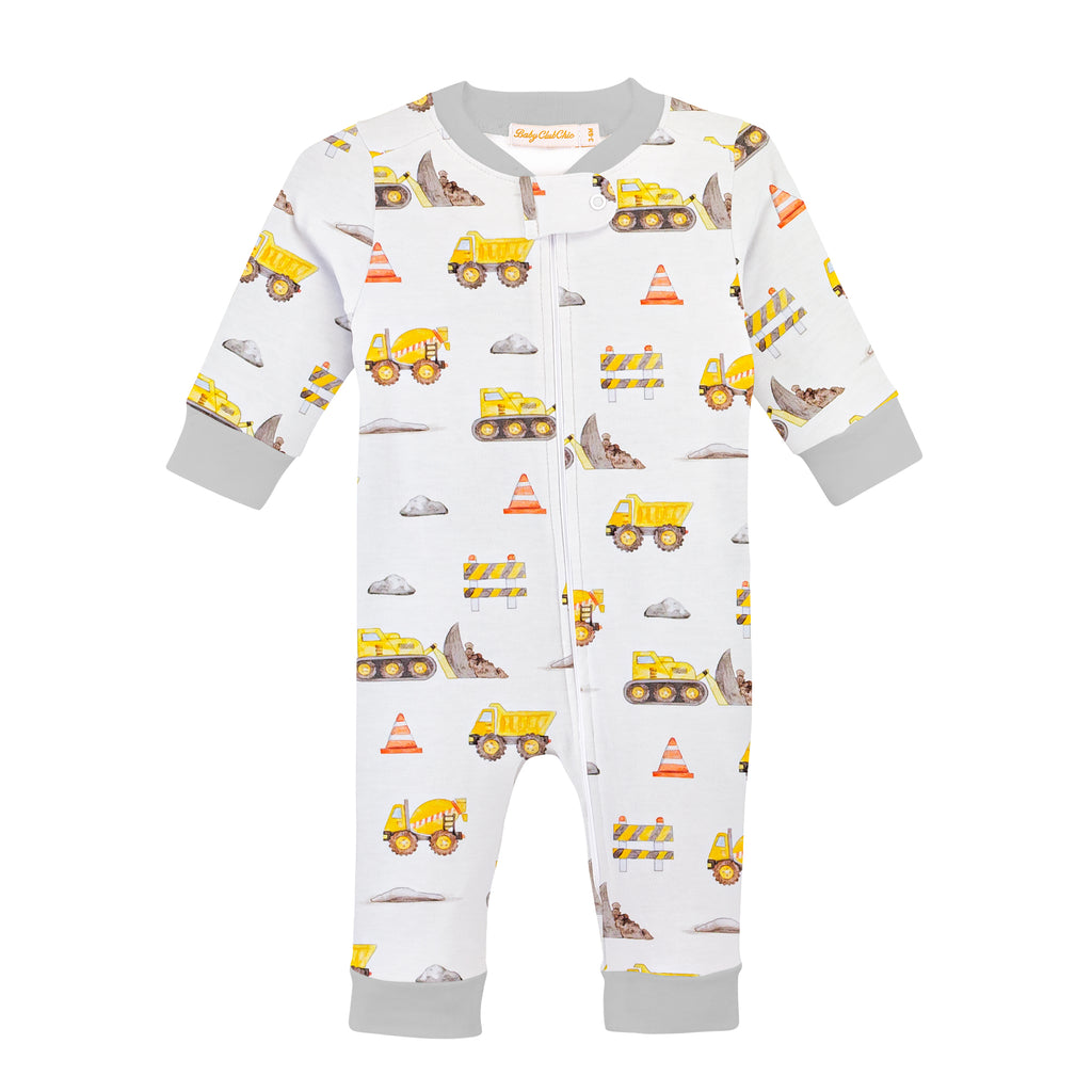 Baby Club Chic Construction Trucks Coverall